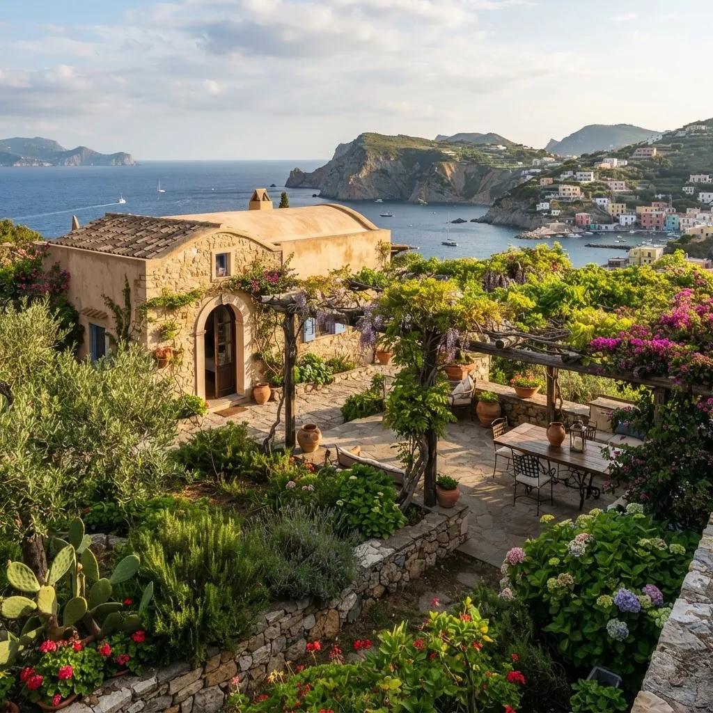 Giardino con vista sul mare